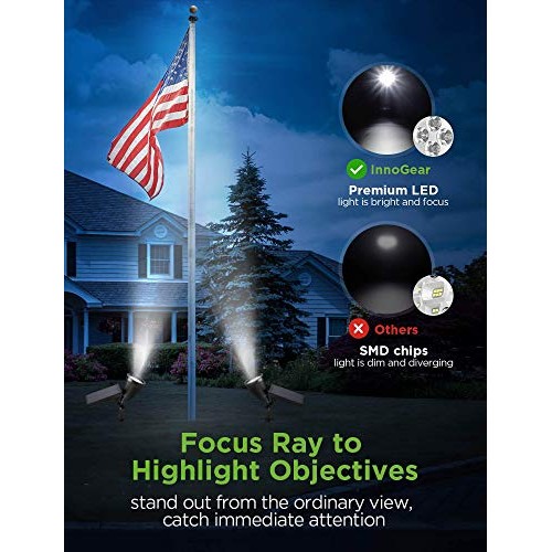 InnoGear Solar Lights Outdoor, Upgraded Waterproof Solar Powered L...