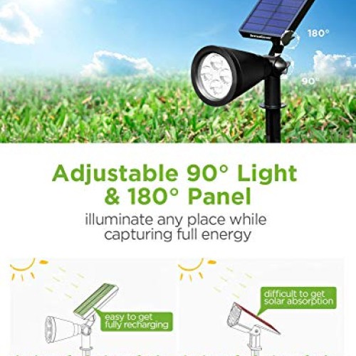 InnoGear Solar Lights Outdoor, Upgraded Waterproof Solar Powered L...