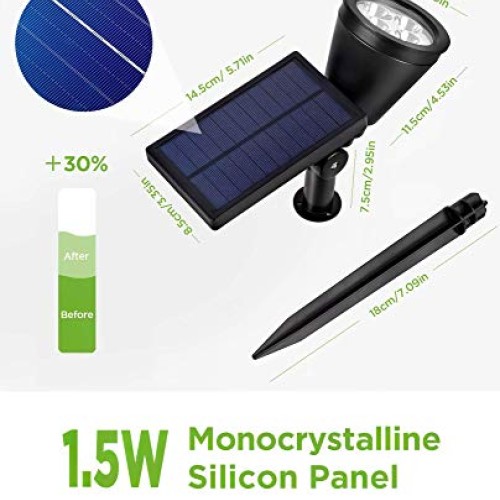 InnoGear Solar Lights Outdoor, Upgraded Waterproof Solar Powered L...