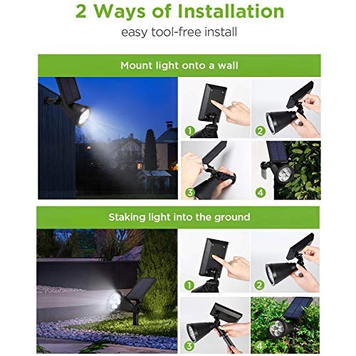 InnoGear Solar Lights Outdoor, Upgraded Waterproof Solar Powered L...