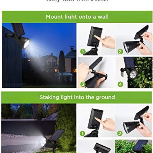 InnoGear Solar Lights Outdoor, Upgraded Waterproof Solar Powered L...