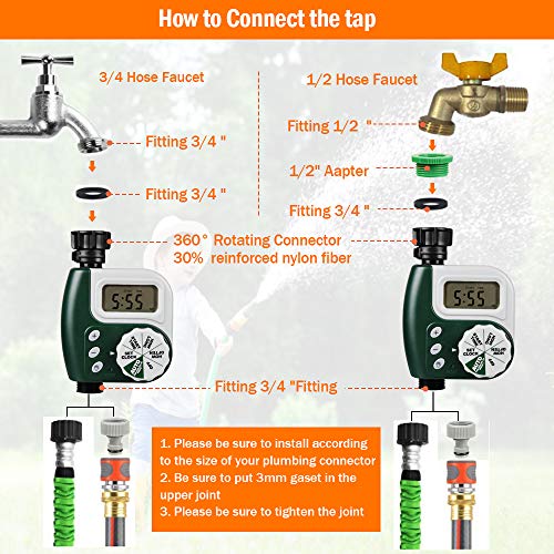 Innoo Tech Digital Water Timer, 2020 Upgrade Programmable Faucet W...