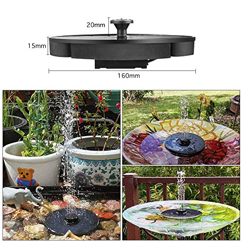 Innoo Tech Latest Upgrade Solar Bird Bath Fountain Pump, Solar Fou...