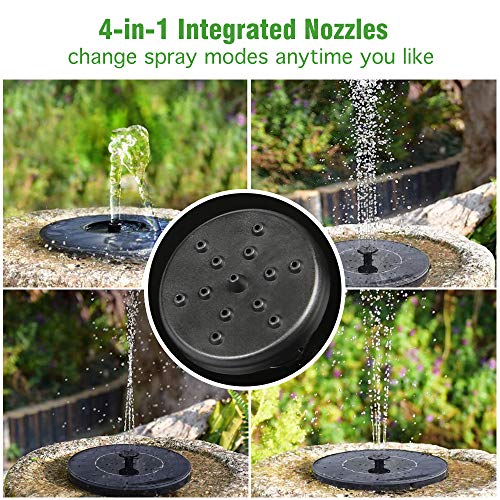 Innoo Tech Latest Upgrade Solar Bird Bath Fountain Pump, Solar Fou...