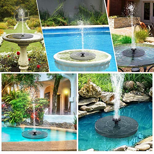 Innoo Tech Latest Upgrade Solar Bird Bath Fountain Pump, Solar Fou...