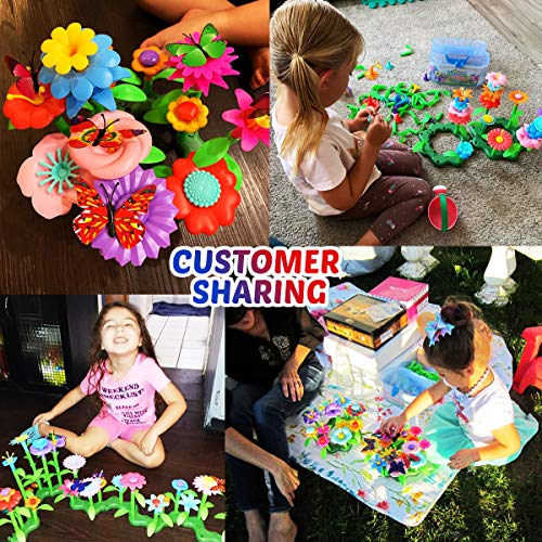 Innorock Flower Garden Building Toy for Kids - STEM Toys Pretend P...