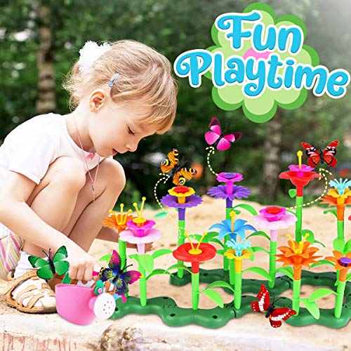 Innorock Flower Garden Building Toy for Kids - STEM Toys Pretend P...