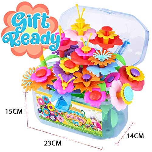 Innorock Flower Garden Building Toy for Kids - STEM Toys Pretend P...