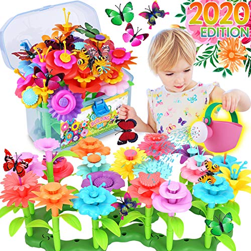 Innorock Flower Garden Building Toy for Kids - STEM Toys Pretend P...