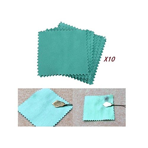 10 PCS LOT Pack Jewelry Cleaning Cloth Polishing Cloth for Sterlin...
