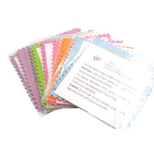 10 PCS LOT Pack Jewelry Cleaning Cloth Polishing Cloth for Sterlin...