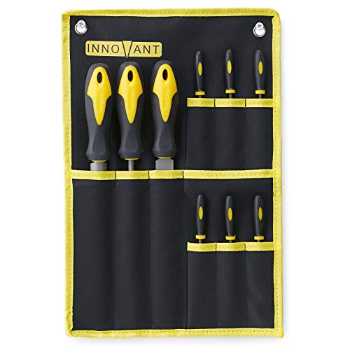 9PC File Set - Metal & Wood Needle Hand File Set Tools - Perfect f...