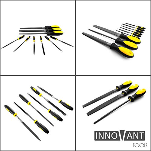 9PC File Set - Metal & Wood Needle Hand File Set Tools - Perfect f...