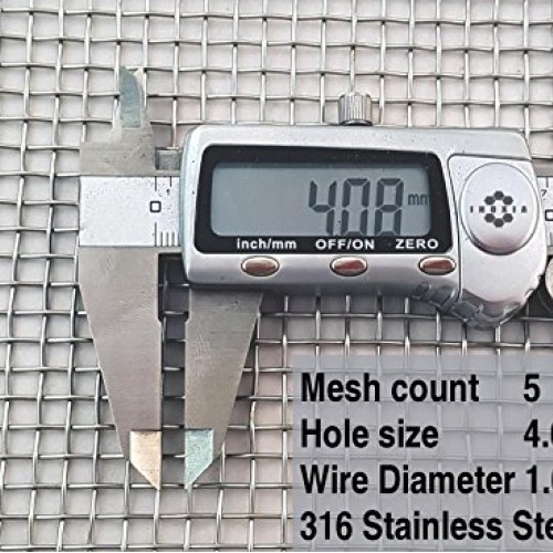 5 Mesh Stainless Steel for Heater Guard, Safety Guard, Mice and Ra...