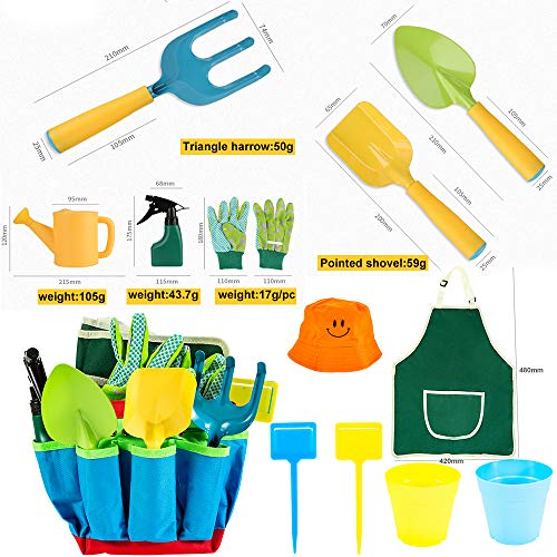 INSHERE Kids Gardening Tool Set Colorful Children All in On Garden...