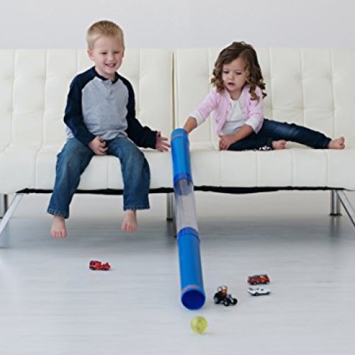 Inspiration Play Tot Tube Playset - Toy Car and Ball Tunnel Ramp R...