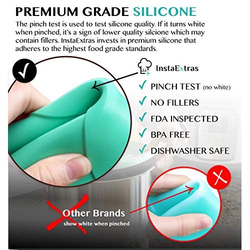 Silicone Lid Fits Instant Pot - 6 Quart Inner Pot Cover for IP Duo...