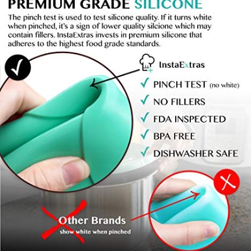 Silicone Lid Fits Instant Pot - 6 Quart Inner Pot Cover for IP Duo...