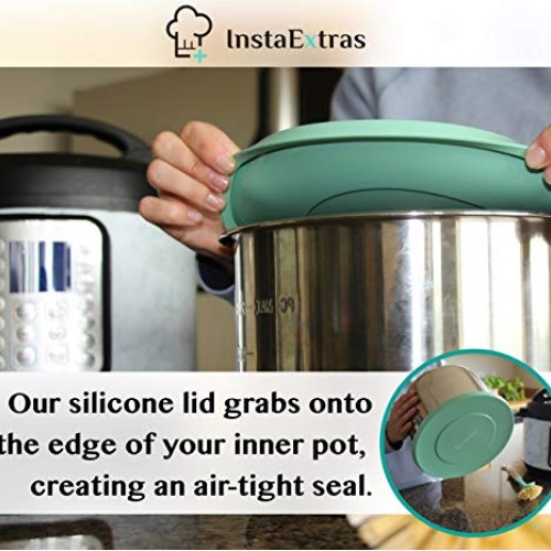 Silicone Lid Fits Instant Pot - 6 Quart Inner Pot Cover for IP Duo...