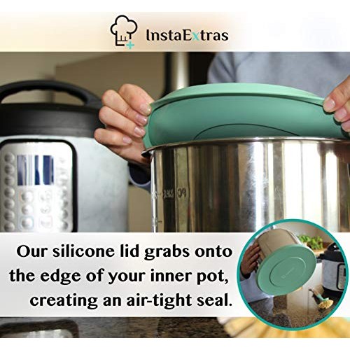 Silicone Lid Fits Instant Pot - 6 Quart Inner Pot Cover for IP Duo...