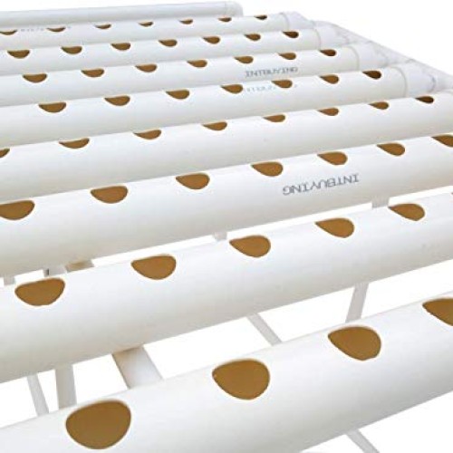 INTBUYING 72 Holes Hydroponic Site Grow Kit Garden Plant System wi...