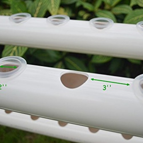 INTBUYING 72 Holes Hydroponic Site Grow Kit Garden Plant System wi...