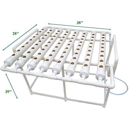 INTBUYING 72 Holes Hydroponic Site Grow Kit Garden Plant System wi...