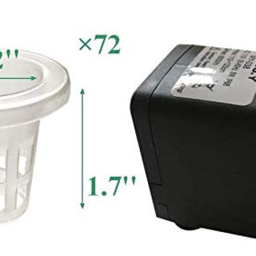 INTBUYING 72 Holes Hydroponic Site Grow Kit Garden Plant System wi...