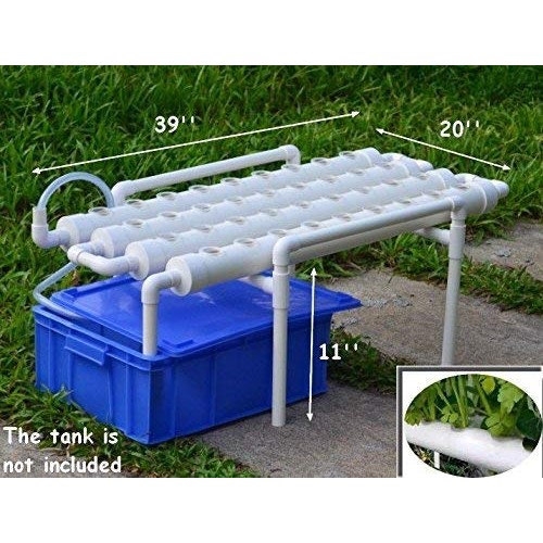 INTBUYING Hydroponic 36 Holes Plant Site Grow Kit Garden System Ve...