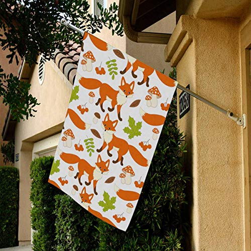 INTERESTPRINT Long Polyester Garden Flag House Banner 28 x 40 inch...