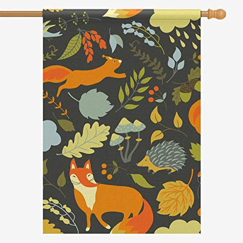 INTERESTPRINT Long Polyester Garden Flag House Banner 28 x 40 inch...