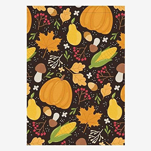 INTERESTPRINT Polyester House Flag 28 x 40 Inch Autumn Pattern wit...