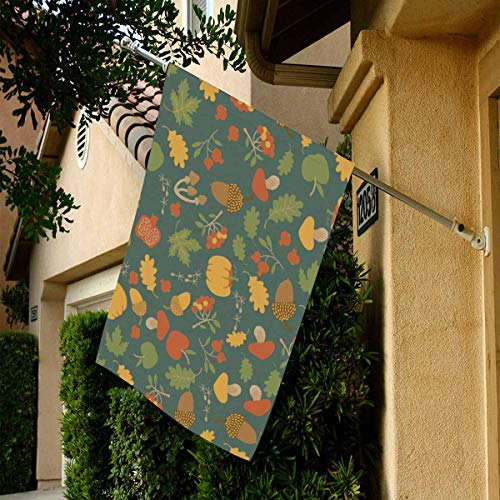 INTERESTPRINT Polyester House Flag 28 x 40 Inch Seasonal Autumn Fl...