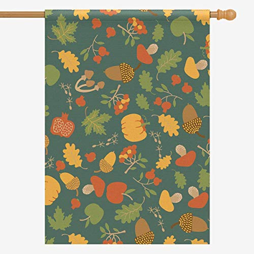INTERESTPRINT Polyester House Flag 28 x 40 Inch Seasonal Autumn Fl...
