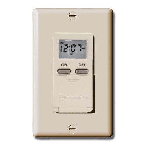 Intermatic EI500C 7-Day Single-Pole Digital Time Switch, Ivory