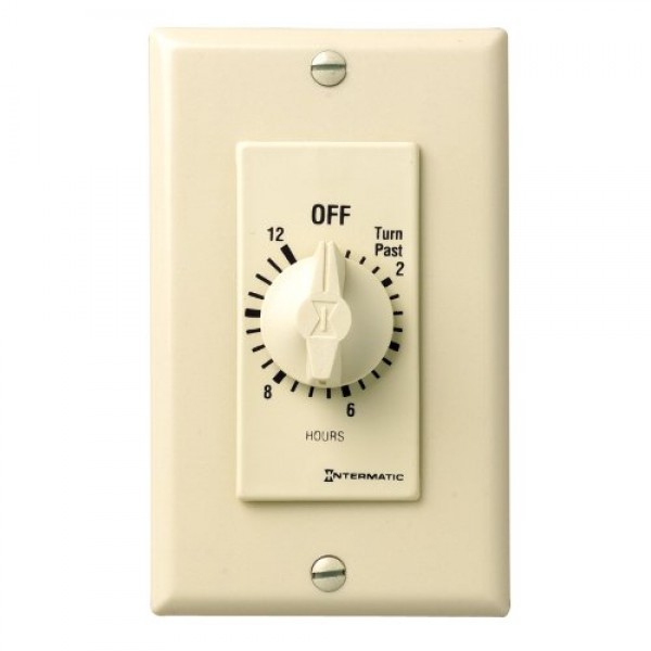 Intermatic FD12HC 12-Hour Spring-Loaded Wall Timer for Lights and ...