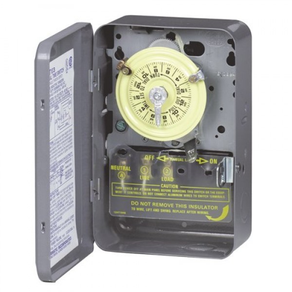 Intermatic T102 208-277-Volt SPST 24 Hour Mechanical Time Switch