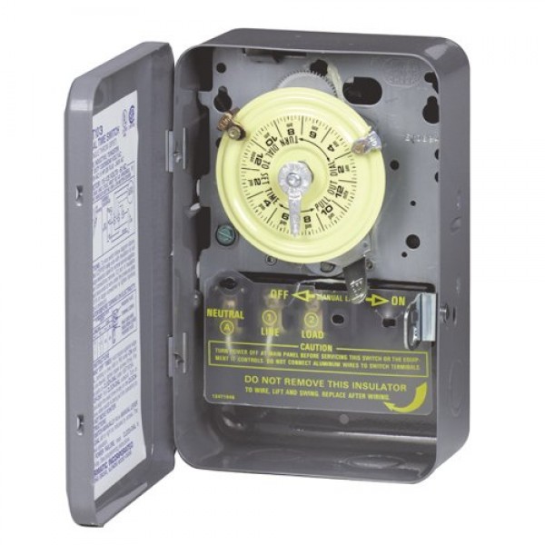 Intermatic T103 120-Volt DPST 24 Hour Mechanical Time Switch