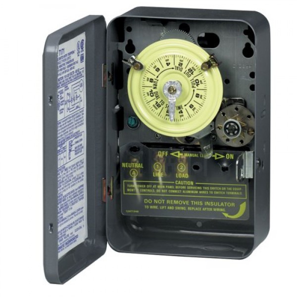 Intermatic T172 SPST 24 Hour 208-277-Volt Time Switch with Type 1 ...