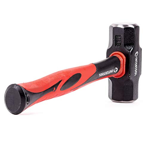 INTERTOOL Drilling Hammer 4 lb/2000 g/ 70.5 oz Sledge with Fibergl...