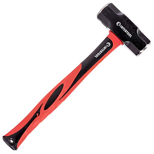 INTERTOOL Drilling Hammer 4 lb/2000 g/ 70.5 oz Sledge with Fibergl...