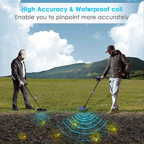 INTEY Metal Detector, Included Shovel and Carrying Bags, High-Accu...