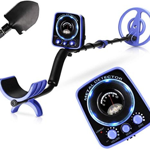 INTEY Metal Detector, Included Shovel and Carrying Bags, High-Accu...