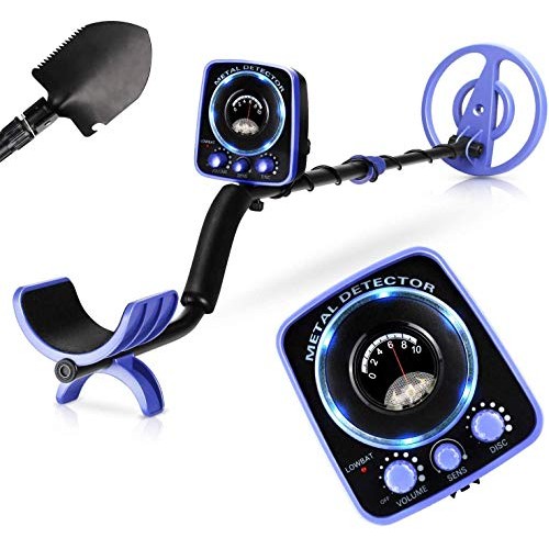 INTEY Metal Detector, Included Shovel and Carrying Bags, High-Accu...