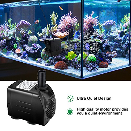 Winkeyes 400GPH Water Pump with 48 Hours Anti Dry Burning, Ultra Q...