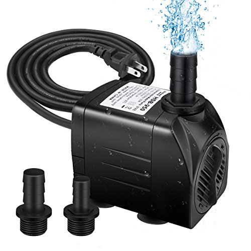 Winkeyes 400GPH Water Pump with 48 Hours Anti Dry Burning, Ultra Q...