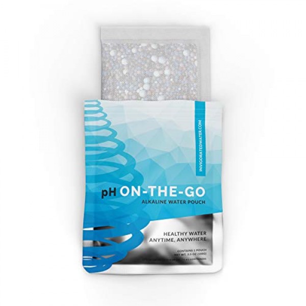 pH ON-The-GO Alkaline Water Filter Pouch- Portable Alkaline Water ...