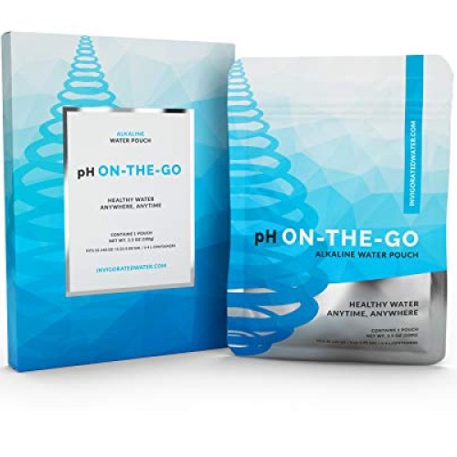 pH ON-The-GO Alkaline Water Filter Pouch- Portable Alkaline Water ...