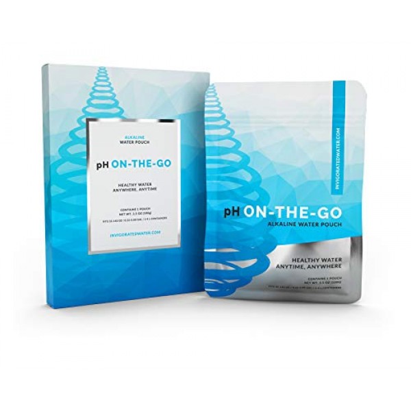 pH ON-The-GO Alkaline Water Filter Pouch- Portable Alkaline Water ...