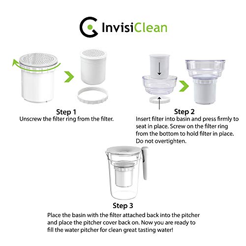 InvisiClean Water Pitcher Replacement Filter - 6 Pack